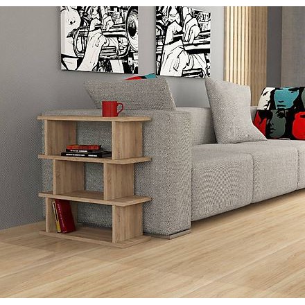 Kệ gỗ cạnh sofa hay kệ góc nhà để đồ tiện dụng đa năng