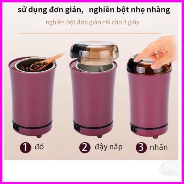 [Free_Ship]⭐️ Máy xay tự động hạt khô mini chính hãng siêu tiện lợi - Rẻ Nhất