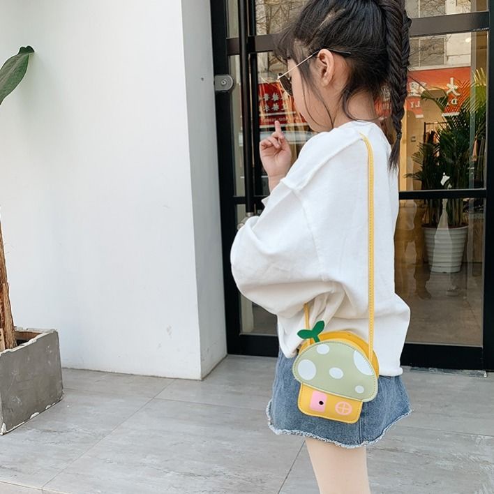 Túi Đeo Vai Hình Cây Nấm Dễ Thương Cho Bé Gái