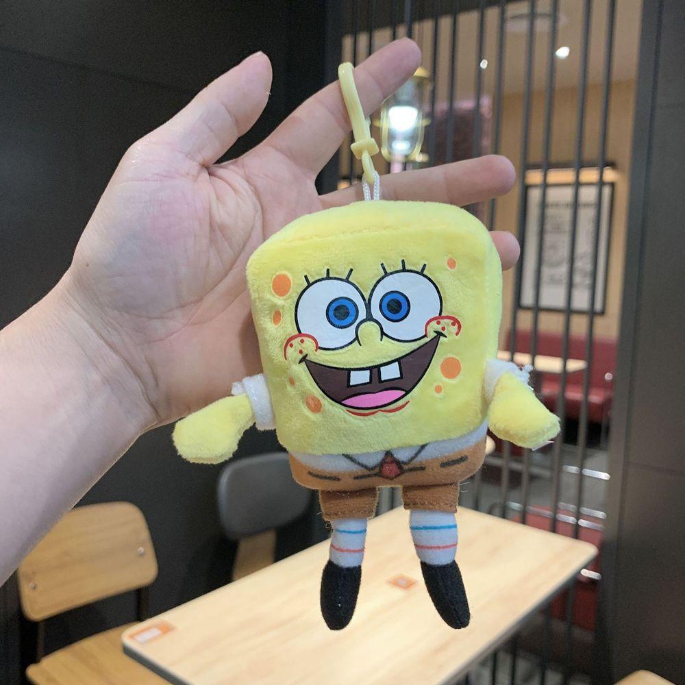 LILYES Thú Nhồi Bông Hình Spongebob Mắt To Trang Trí Túi Xách