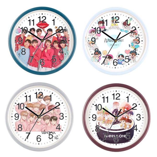 Đồng hồ treo tường twice wanna one exo DHTI20 cute dễ thương 13 đến15cm