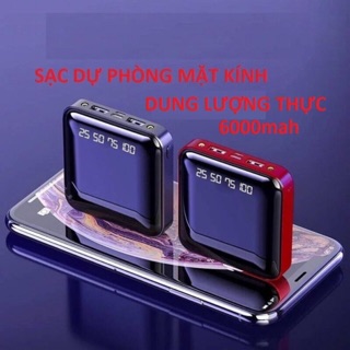 sạc dự phòng cao cấp 💝 FREESHIP 💝 sạc dự phòng mặt gương cao cấp