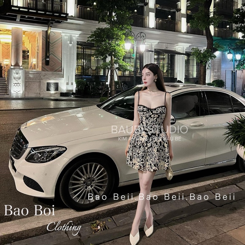 Váy Dáng Chữ A 2 Dây Chất Ren Hoa Datas.co