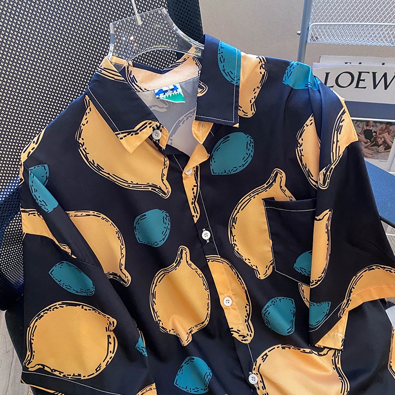 Áo sơ mi NRVP ngắn tay dáng rộng thời trang Hàn Quốc dành cho nữ