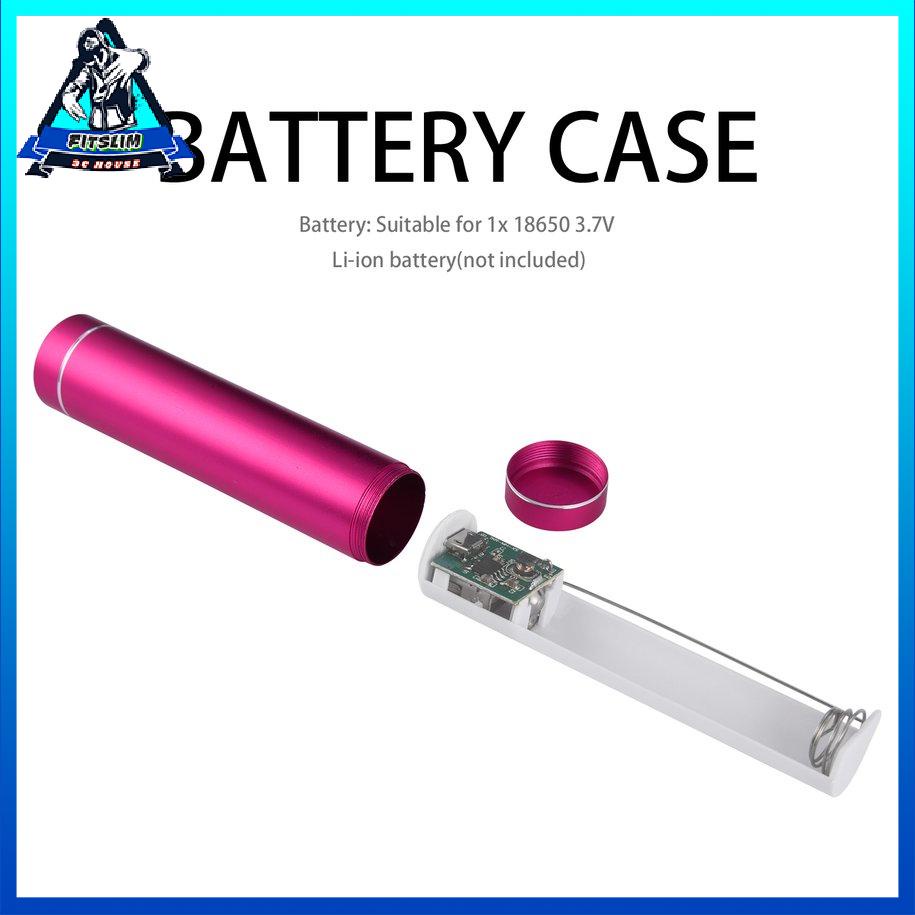 Bộ sạc dự phòng điện di động Mini USB Hộp đựng pin cho pin 1x 18650 [8/15]