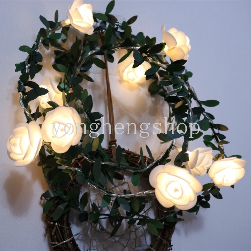 Dây Đèn LED Hình Hoa Hồng Trang Trí Giáng Sinh