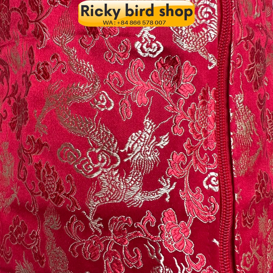 Áo lồng khuyên đẹp vải gấm dày, hoa văn đẹp