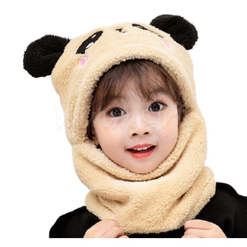 Mũ lông cừu cho bé hình gấu, có size cho bé từ 1-10 tuổi (ảnh thật)