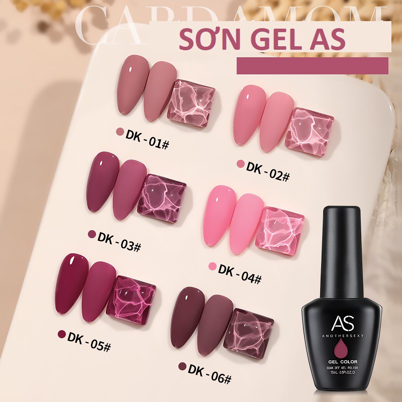 Sơn gel AS - màu hồng đậu mã DK