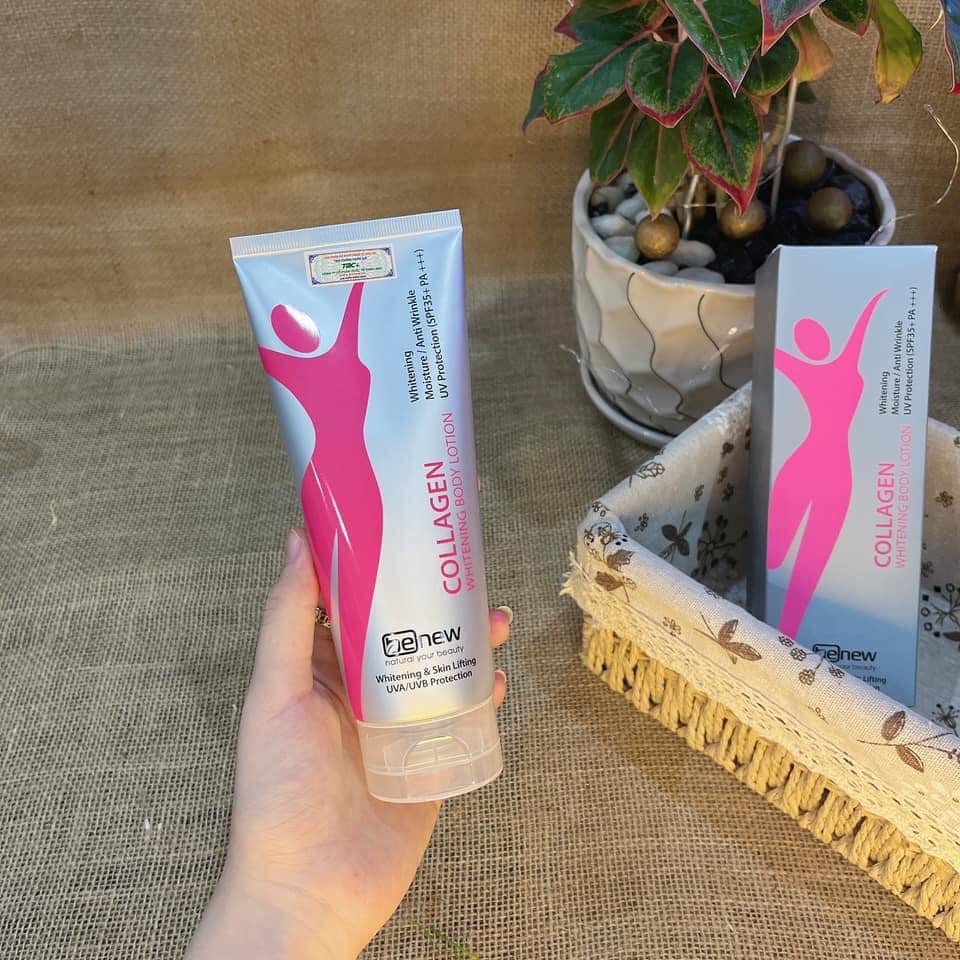 Combo Kem Dưỡng Thể Trắng Da Toàn Thân Ngày Và Đêm BENEW COLLAGEN WHITENING Hàn Quốc Chính Hãng 200ml/Hộp