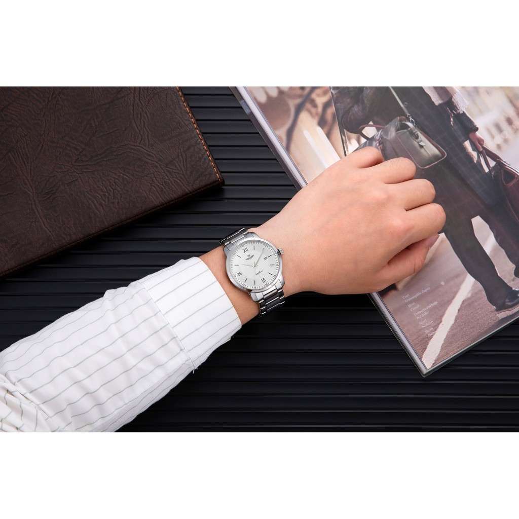 Đồng hồ Nam dây thép SR SG3005.1102CV chính hãng bảo hành 1 năm Pin trọn đời | BigBuy360 - bigbuy360.vn