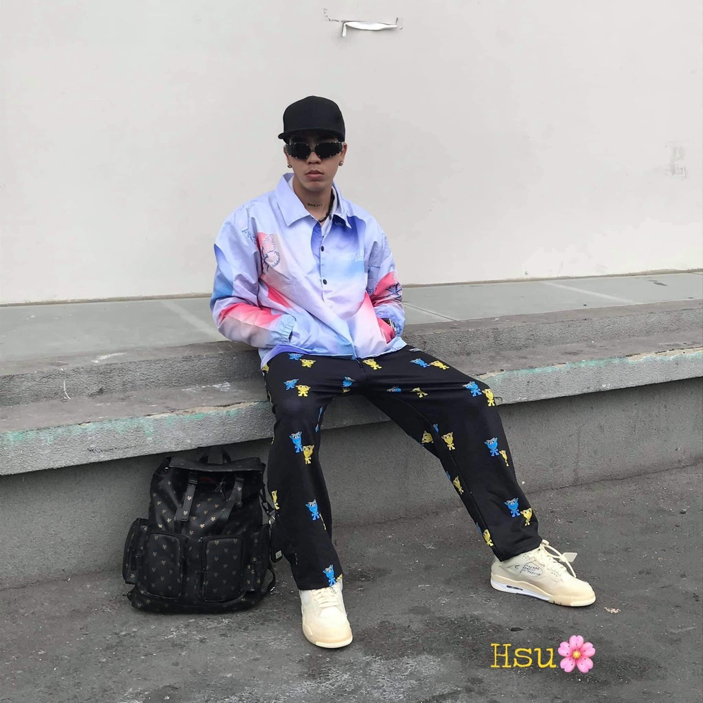 Có Ảnh Thật] Áo Khoác Gió Loang Unisex Y Chất Gió Mềm Mại Không Phai Màu Anne Boutique Mã 646