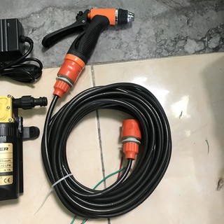 máy rửa xe mini bơm đôi siêu mạnh