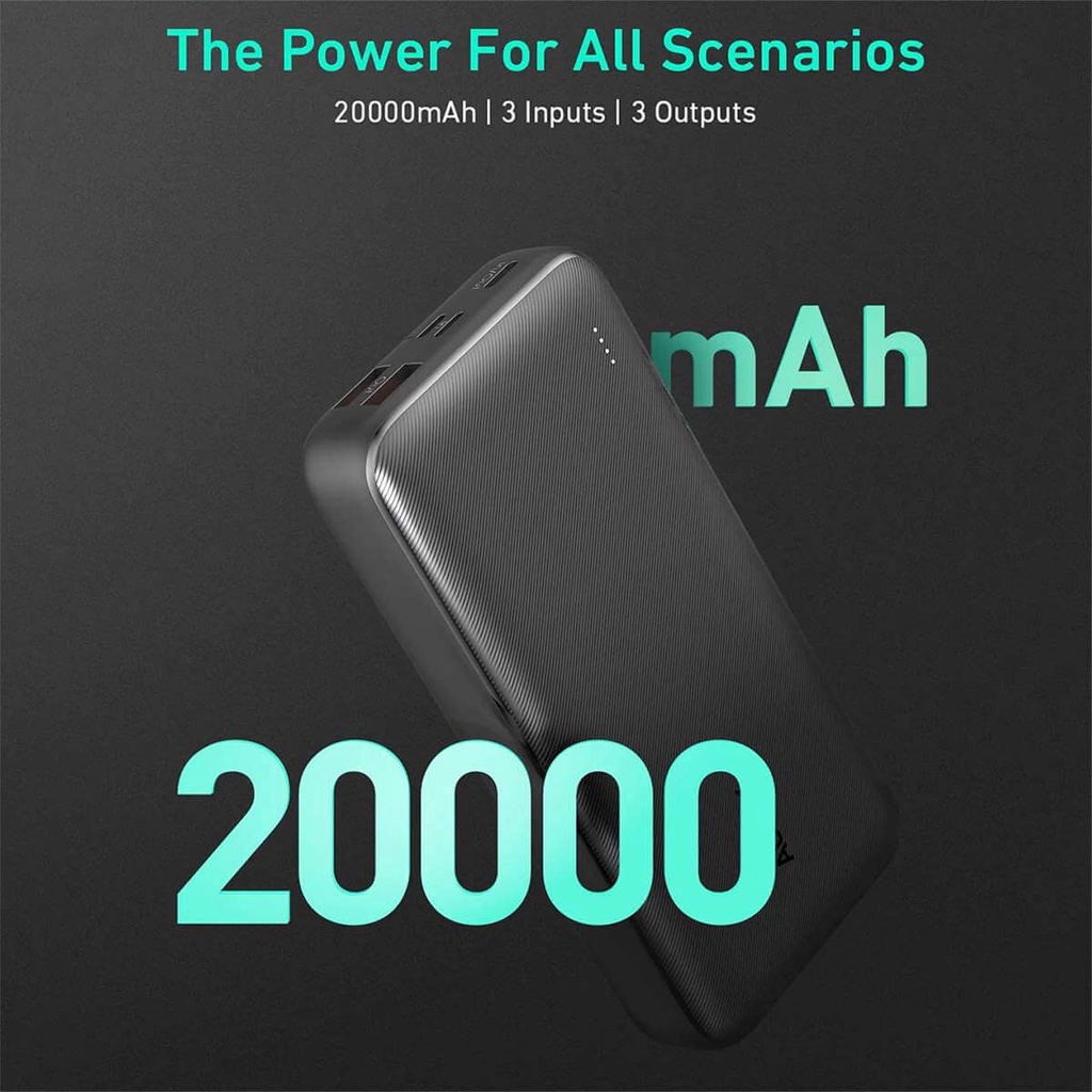 PIN DỰ PHÒNG 20.000MAH AUKEY BASIX PLUS PB-N74S
