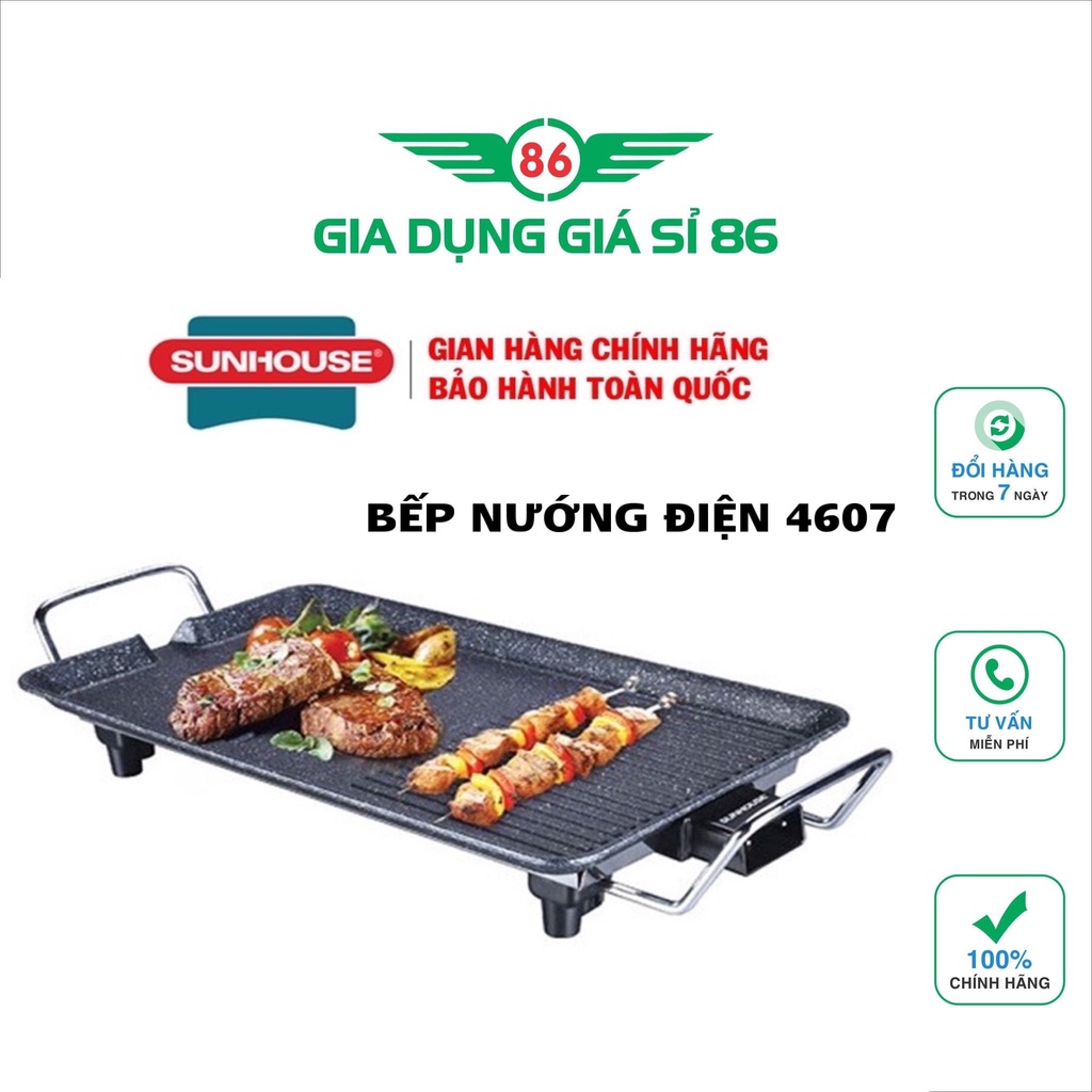 [Mã ELHADEV giảm 4% đơn 300K] Bếp nướng điện SUNHOUSE SHD4607, tốc độ nướng nhanh, tiết kiệm điện năng