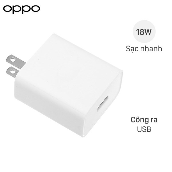 Bộ Sạc Nhanh 18W OPPO A91 A92 A93 RENO6 RENO 5 RENO 4 RENO 3 RENO 2 CHÍNH HÃNG 100% bảo hành 12 tháng 1 đổi 1