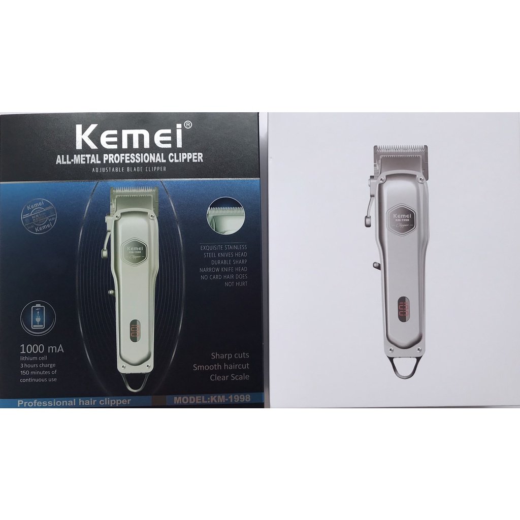 Tông đơ cắt tóc chuyên nghiệp nguyên khối Kemei KM-1998