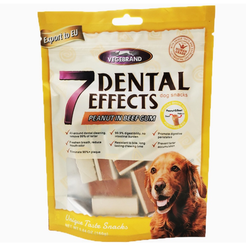 XƯƠNG GẶM CHO CHÓ SẠCH RĂNG 7 DENTAL EFFECT 160 GRAM (MẪU MỚI) -  LOVE PETS SHOP