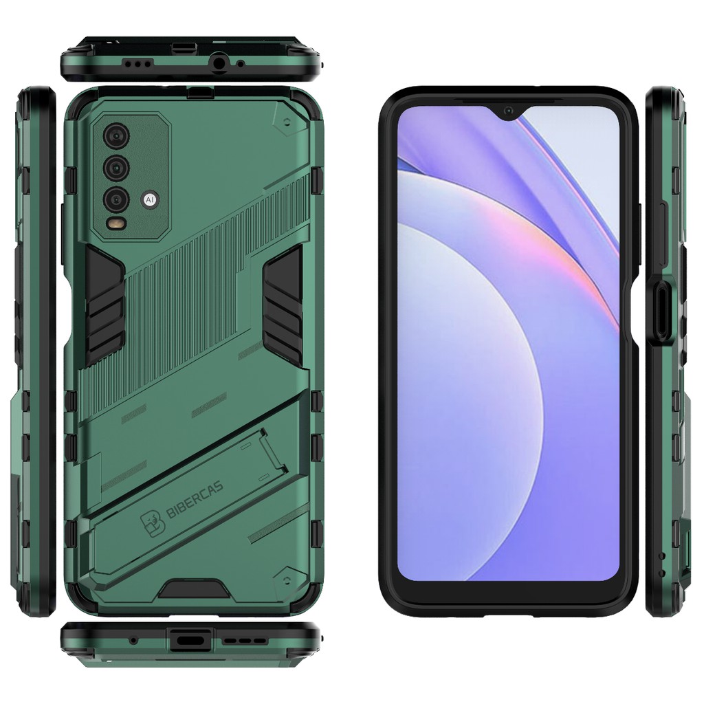 Ốp lưng Redmi 9T / Redmi Note 9 4G Iron Man Ver 2 chống sốc giá đỡ xem phim bảo vệ toàn diện