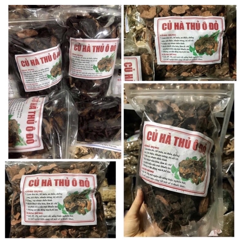 1kg Củ hà thủ ô tác dụng đen tóc,mọc tóc