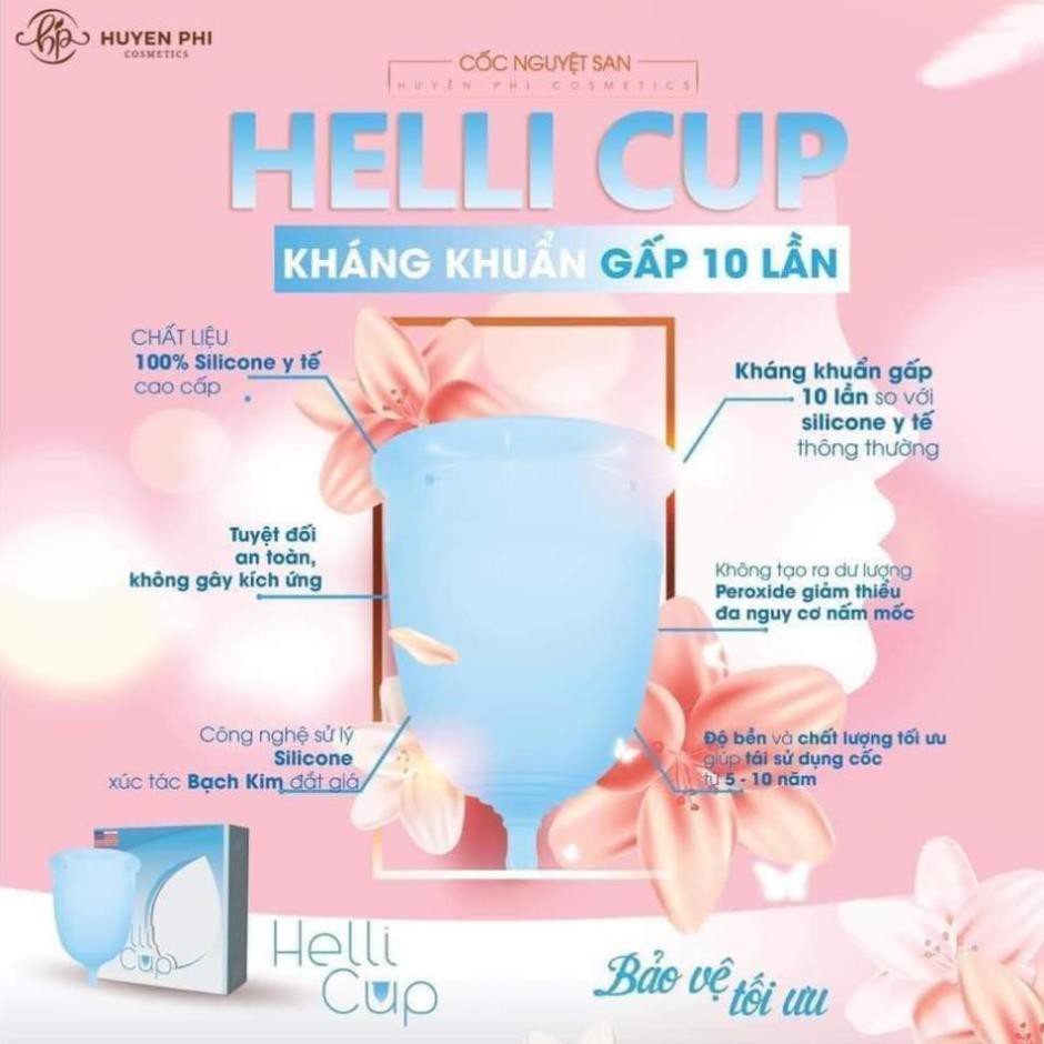 [CHÍNH HÃNG] CỐC NGUYỆT SAN HELLI CUP HUYỀN PHI ( MADE IN USA ).