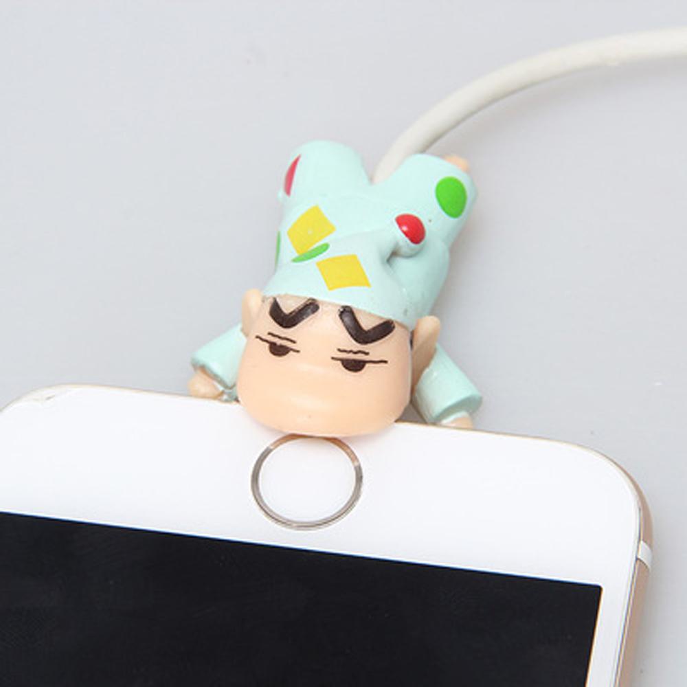 Glenes Phụ Kiện Bảo Vệ Dây Cáp Sạc Usb Loại C Hình Cậu Bé Bút Chì Shin-chan Dễ Thương