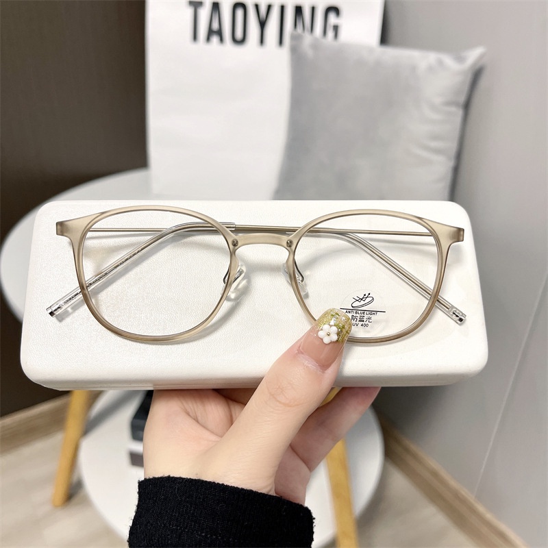 Kính Mát Gọng Oval Chống Ánh Sáng Xanh Thời Trang Hàn Quốc