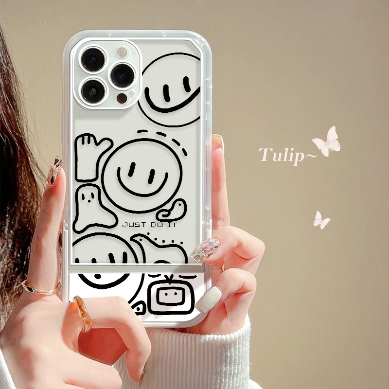 Ốp Điện Thoại TPU Chống Sốc In Hình Mặt Cười Dễ Thương Cho IPhone 13 12 11 Pro MAX X XR XS MAX 8 7 6S 6 Plus SE 2020