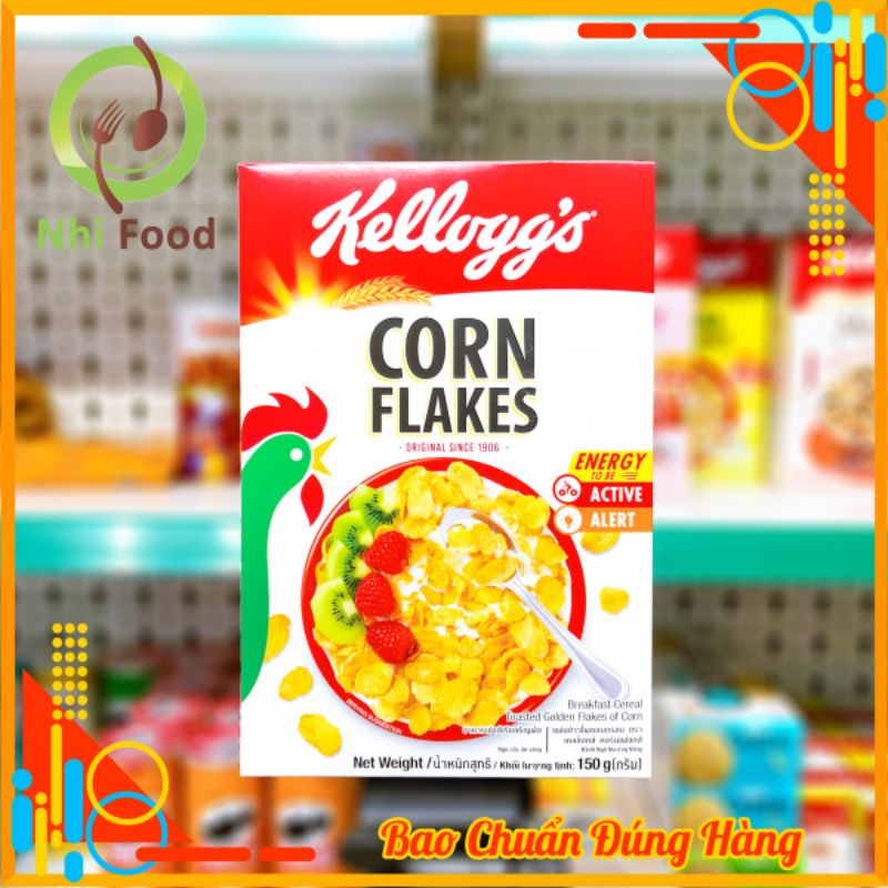 Ngũ Cốc Ăn Sáng Kellogg's Corn Flakes Cho Gia Đình, Gồm 3 Vị