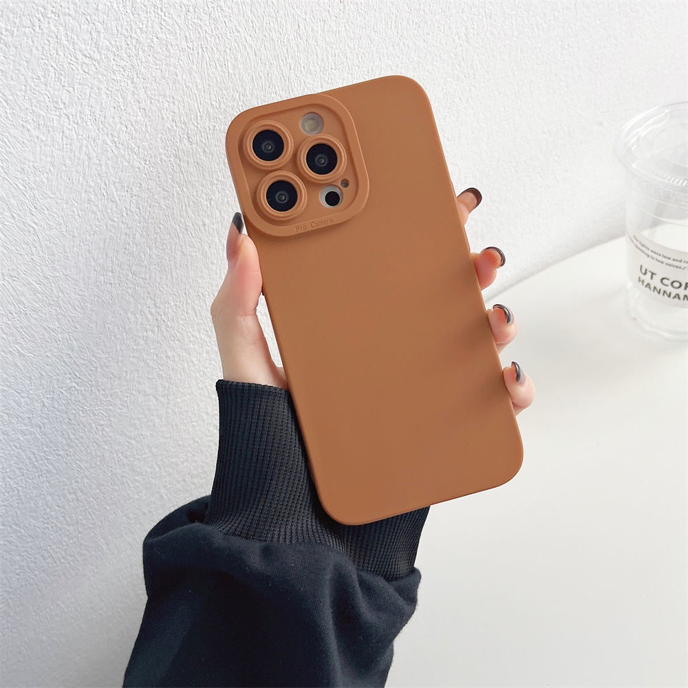 Ốp lưng điện thoại silicon màu kẹo nhám có cho Xiaomi Mi Redmi Note 12 Pro + 5G
