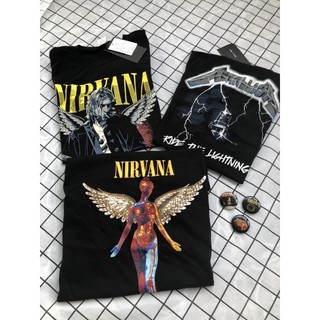 Áo thun Nirvana Taobao Tặng Kèm Khuy Áo [Ảnh thật shop tự chụp]
