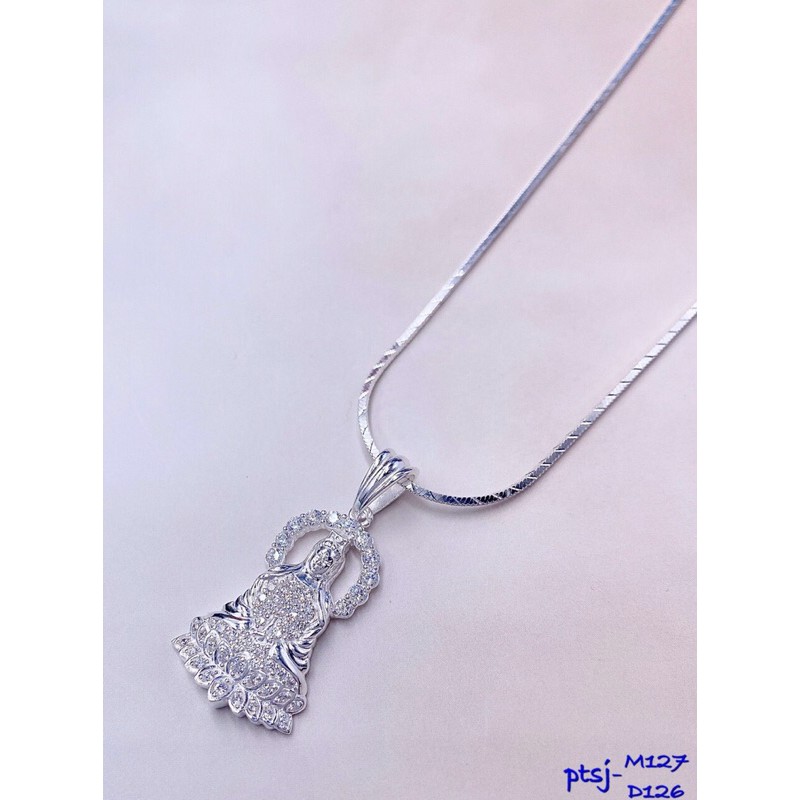 Dây chuyền bạc Nữ mặt Mẹ quan âm