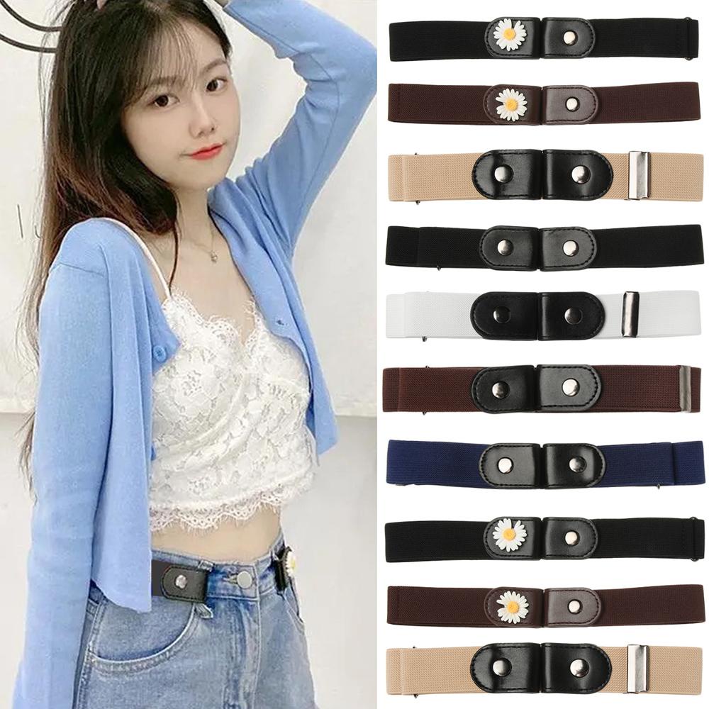 OSIER1 Thắt Lưng Co Giãn Họa Tiết Hoa Cúc Xinh Xắn Dành Cho Nam Và Nữ