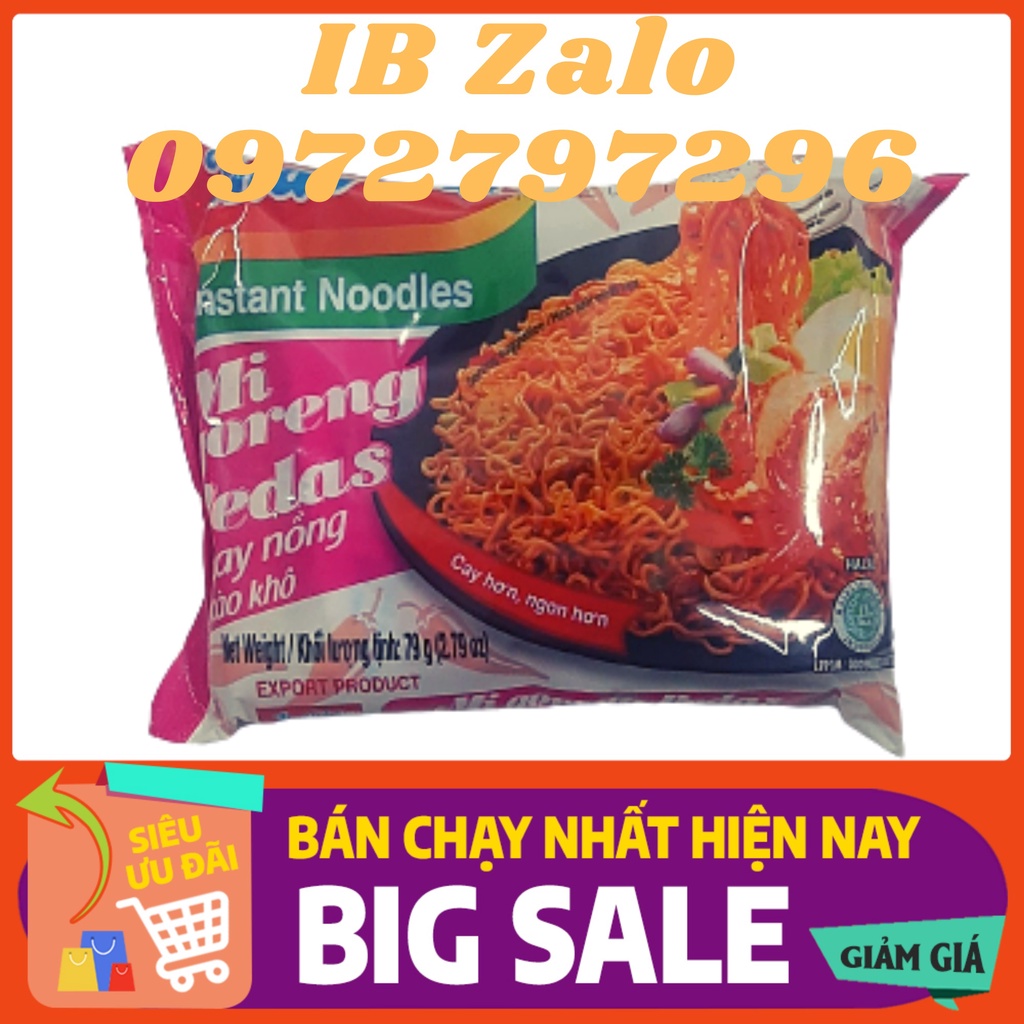 1 Thùng Mì Indomie 40 gói Mix đủ vị / Vị Bò Cay / Vị Cay Nồng / Vị Sườn / Vị Đặc Biệt - Mì Xào Khô Ngon Nhất Indo | WebRaoVat - webraovat.net.vn