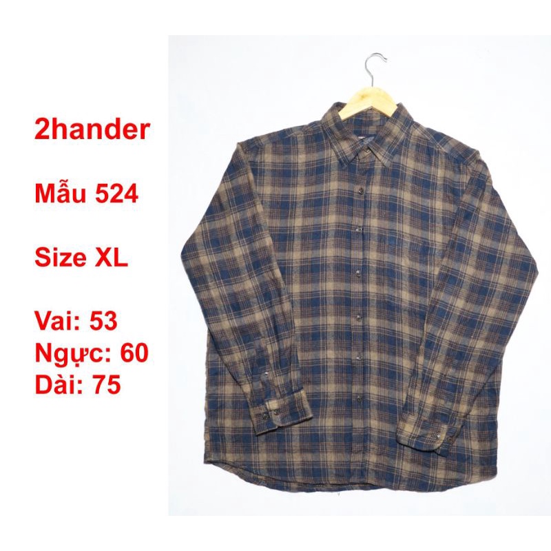 Combo 3 áo Flannel 2hand (inbox shop để chọn mẫu)