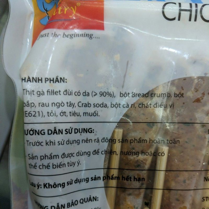 [BAO BÌ MỚI] Gà xiên que 500g