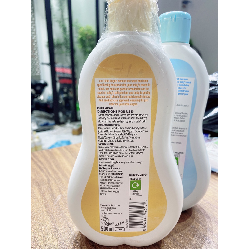 SỮA TẮM CHO BÉ ASDA LITTLE ANGELS 500ML