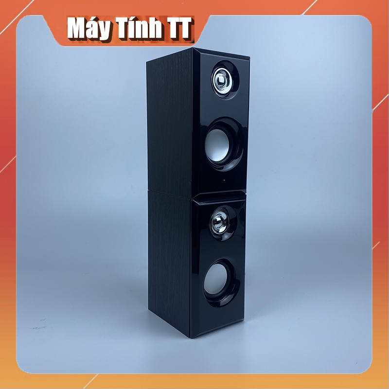 Loa máy tính vi tính laptop mini để bàn vỏ gỗ TM22 cực chất giá rẻ bass căng - Máy Tính TT
