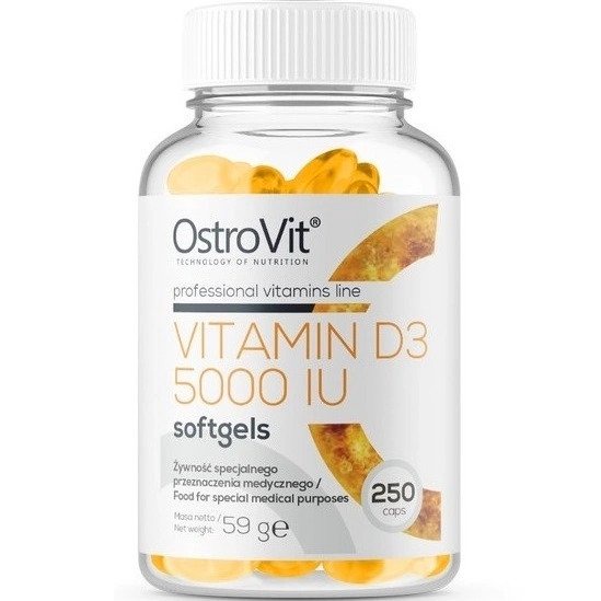 Thực Phẩm Bổ Sung Ostrovit Vitamin D3 5000IU 250 Viên