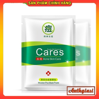 Mặt nạ giảm mụn kiềm dầu giảm vết thâm đỏ Cares oil control Acne Skin care Mask