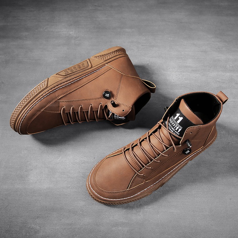 Giày boot cổ cao đế giày thoải mái cổ điển cho nam | BigBuy360 - bigbuy360.vn