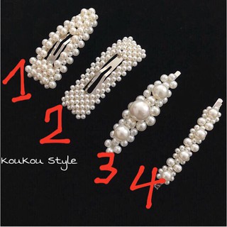 Set 4c kẹp tóc đính hạt 69k