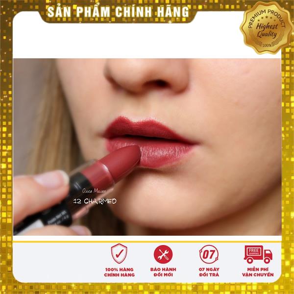 Son lì NYX Velvet Matte Lipstick 12 Charmed màu hồng nude