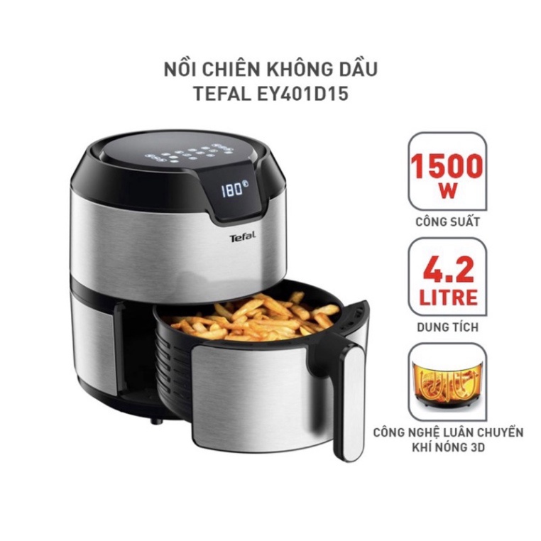 Nồi chiên không dầu Tefal EY401D15 - 4.2L Chính Hãng