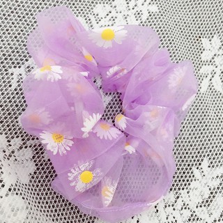 Dây buộc tóc Scrunchies hoa cúc