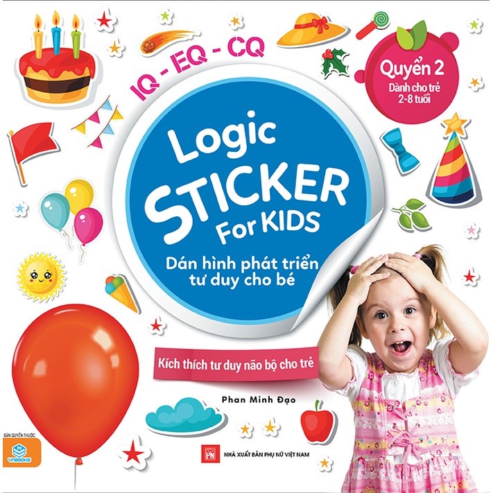 Sách - Logic Sticker For kids dán hình phát triển tư duy cho bé - Quyển 1/2/3/4 [NDBOOKS]