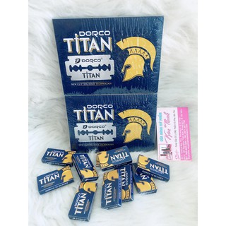 10 HỘP DAO LAM DORCO TITAN 1 HỘP 10 CHIẾC TỔNG 100 CHIẾC .