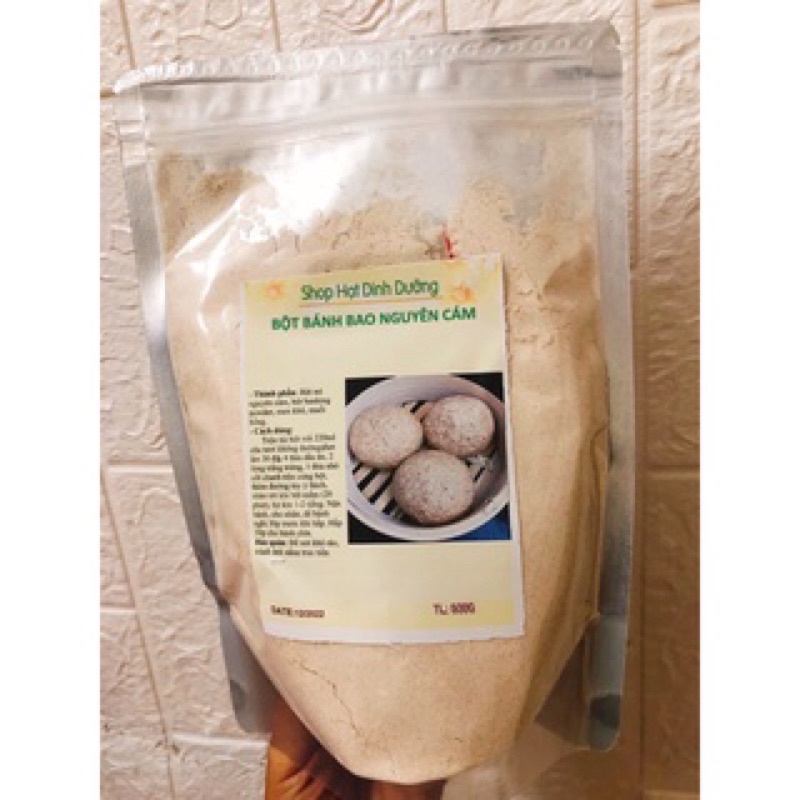 500G Bột Bánh Bao Nguyên Cám