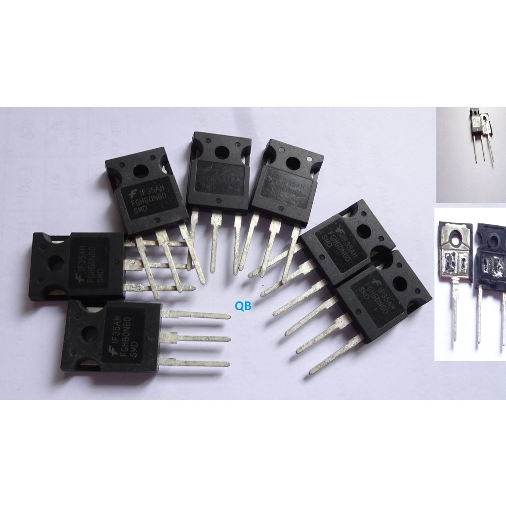 IGBT FMH60N60 Linh Kiện Sửa Chữa Máy Hàn  thay thế 40N60 60N60 Hãng sản xuất FMH SMD kiểu chân TO-247