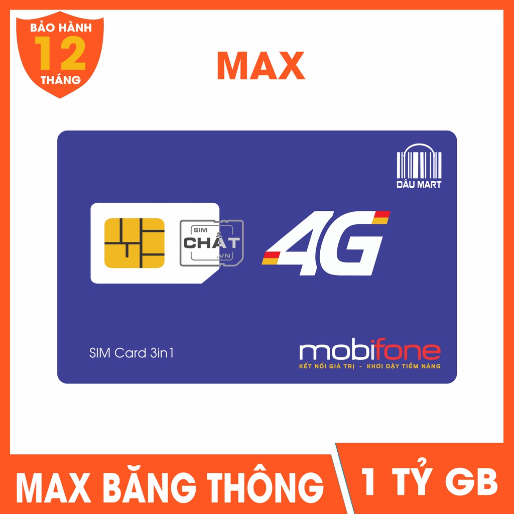 Sim Viettel 4G max băng thông - Không giới hạn data tốc độ cao